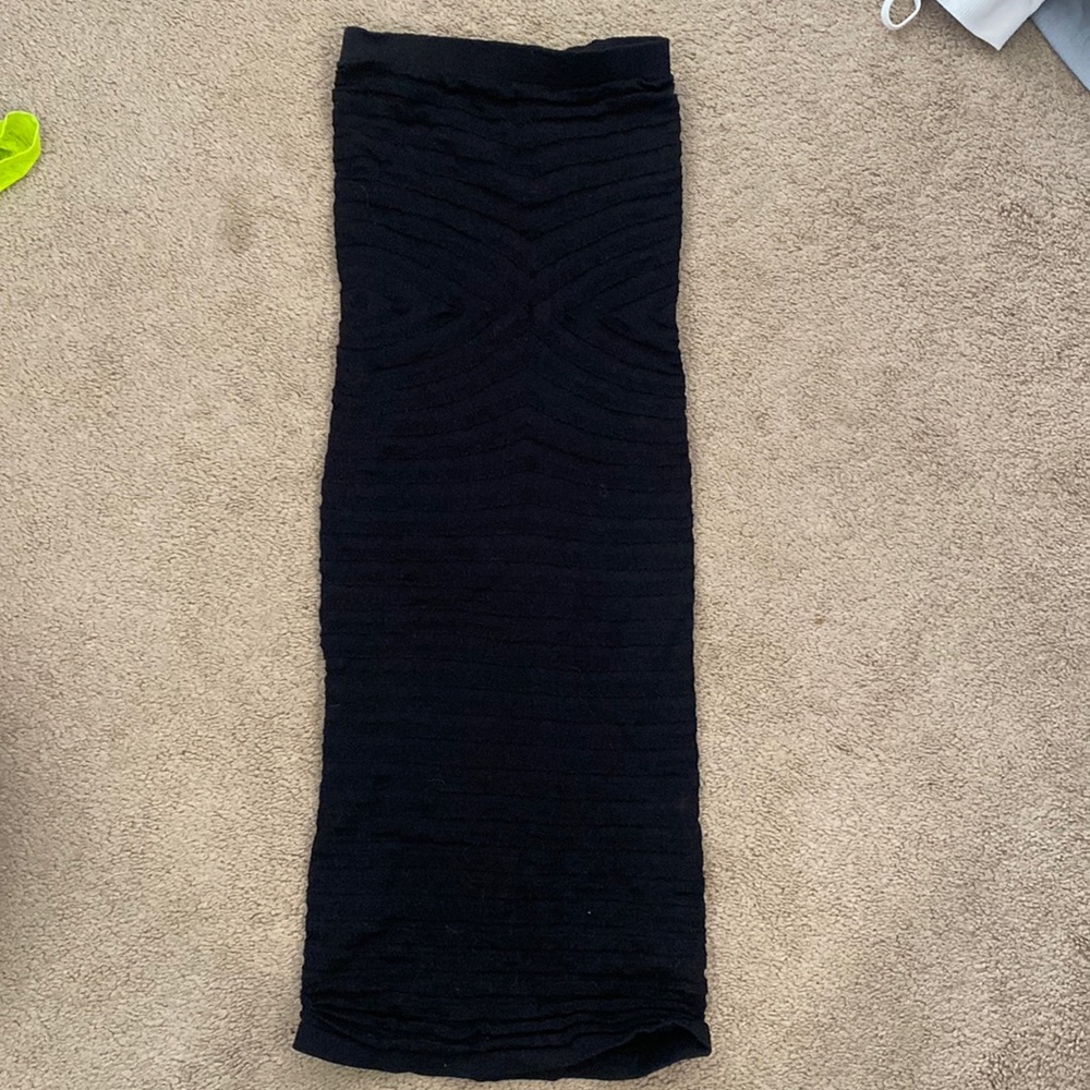 Free People Intimately Tube Slip Strapless XS/S Black EUC